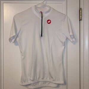 Castelli white cycling jersey